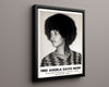 Counter Culture Poster - Free Angela Davis Now Counter Culture Vintage Framed Prints Floating Canvas 16x20