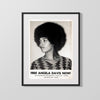 Counter Culture Poster - Free Angela Davis Now Counter Culture Vintage Framed Prints Gallery Frame 16x20