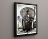 Counter Culture Poster - Huey Newton - Black Panthers Counter Culture Vintage Framed Prints Floating Canvas 16x20