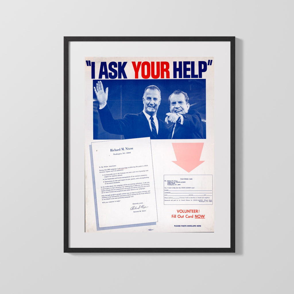 Counter Culture Poster - I Ask Your Help Counter Culture Vintage Framed Prints Gallery Frame 16x20