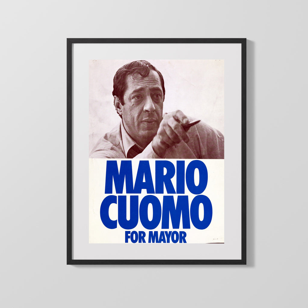 Counter Culture Poster - Mario Cuomo for Mayor Counter Culture Vintage Framed Prints Gallery Frame 16x20