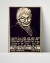 Counter Culture Poster - Mother Jones Quote Counter Culture Vintage Framed Prints Poster 16x20