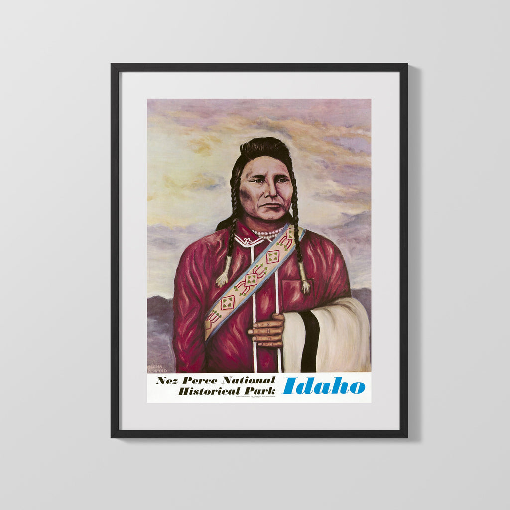 Counter Culture Poster - Nez Perce Park Idaho Counter Culture Vintage Framed Prints Gallery Frame 16x20