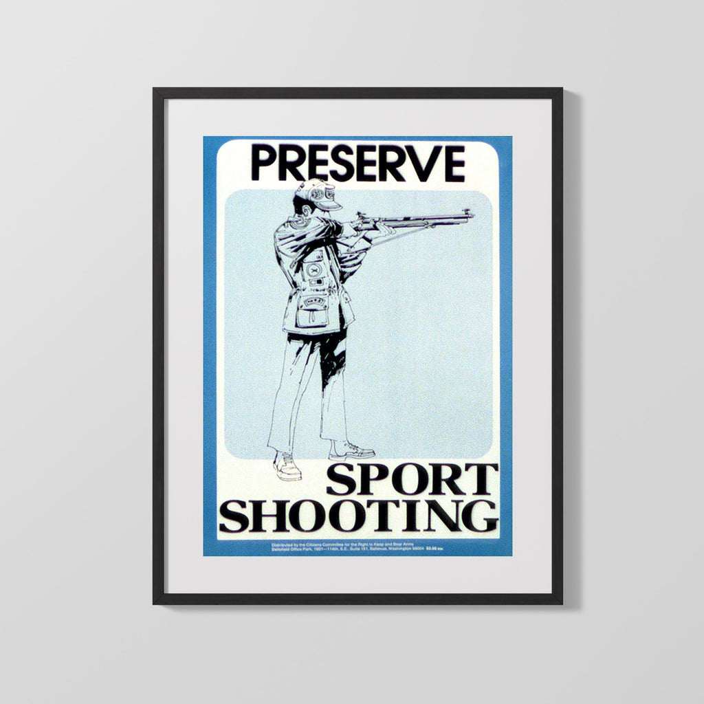 Counter Culture Poster - Preserve Sport Shooting 20x30 Counter Culture Vintage Framed Prints Gallery Frame 16x20