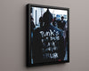 Counter Culture Poster - Punks Not Dead Punks Sleepin Drunk Counter Culture Vintage Framed Prints Floating Canvas 16x20