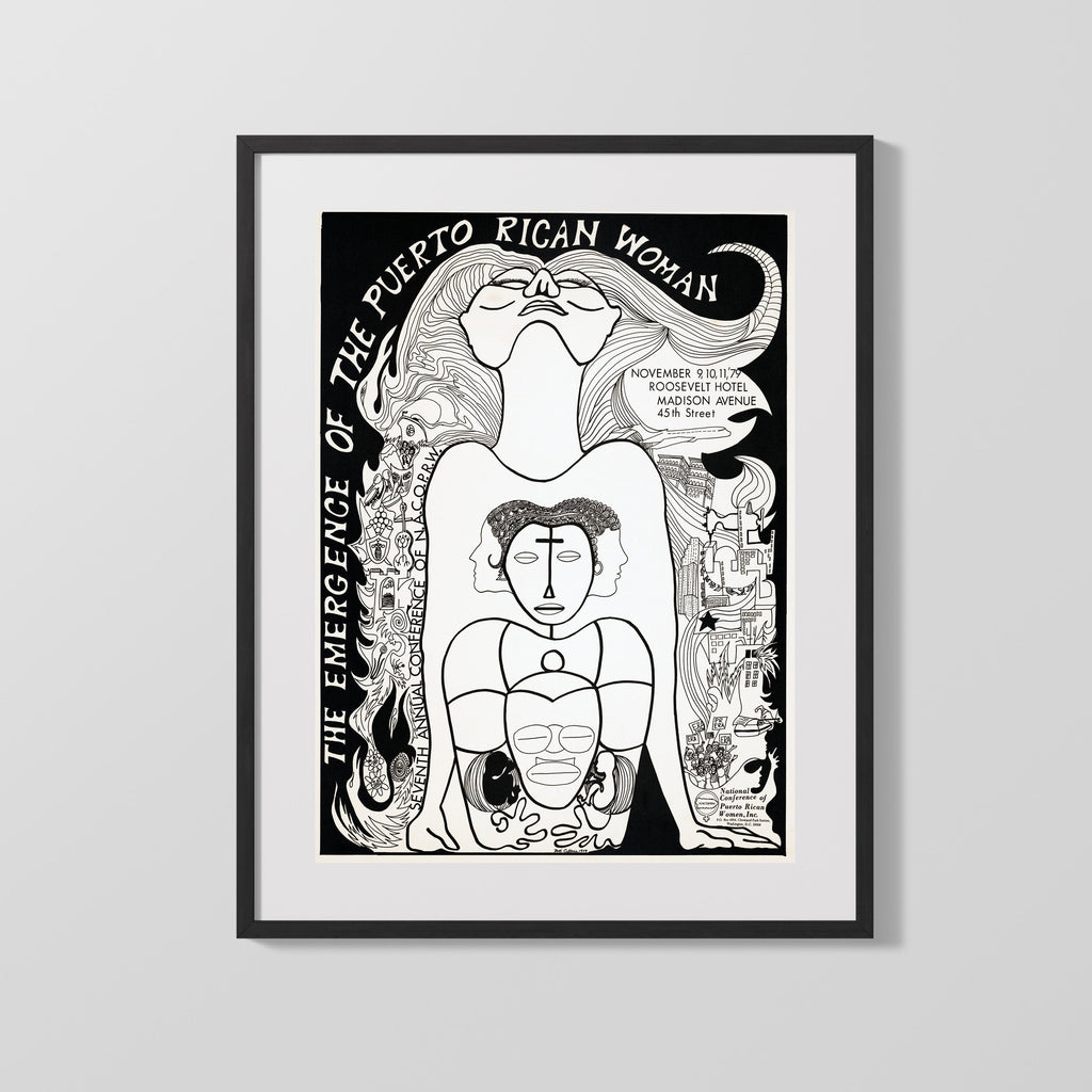 Counter Culture Poster - The Emergence of the Puerto Rican Woman Counter Culture Vintage Framed Prints Gallery Frame 16x20