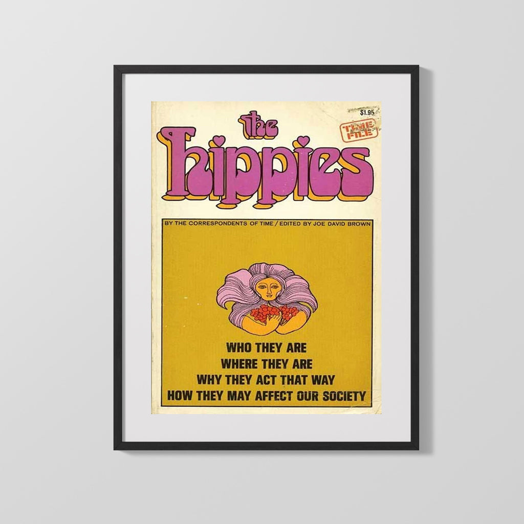 Counter Culture Poster - The Hippies Counter Culture Vintage Framed Prints Gallery Frame 16x20
