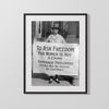Counter Culture Poster - To Ask Freedom for Women is Not a Crime Counter Culture Vintage Framed Prints Gallery Frame 16x20