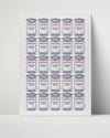 Counter Culture Poster - Tomato Soup Cans Counter Culture Vintage Framed Prints Poster 16x20