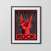 Counter Culture Poster - Tune Up Turn Loud Rock Counter Culture Vintage Framed Prints Gallery Frame 16x20