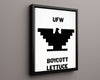 Counter Culture Poster - UFW Boycott Lettuce Counter Culture Vintage Framed Prints Floating Canvas 16x20