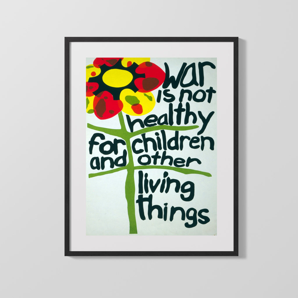 Counter Culture Poster - War Is Not Healthy Counter Culture Vintage Framed Prints Gallery Frame 16x20
