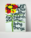 Counter Culture Poster - War Is Not Healthy Counter Culture Vintage Framed Prints Poster 16x20
