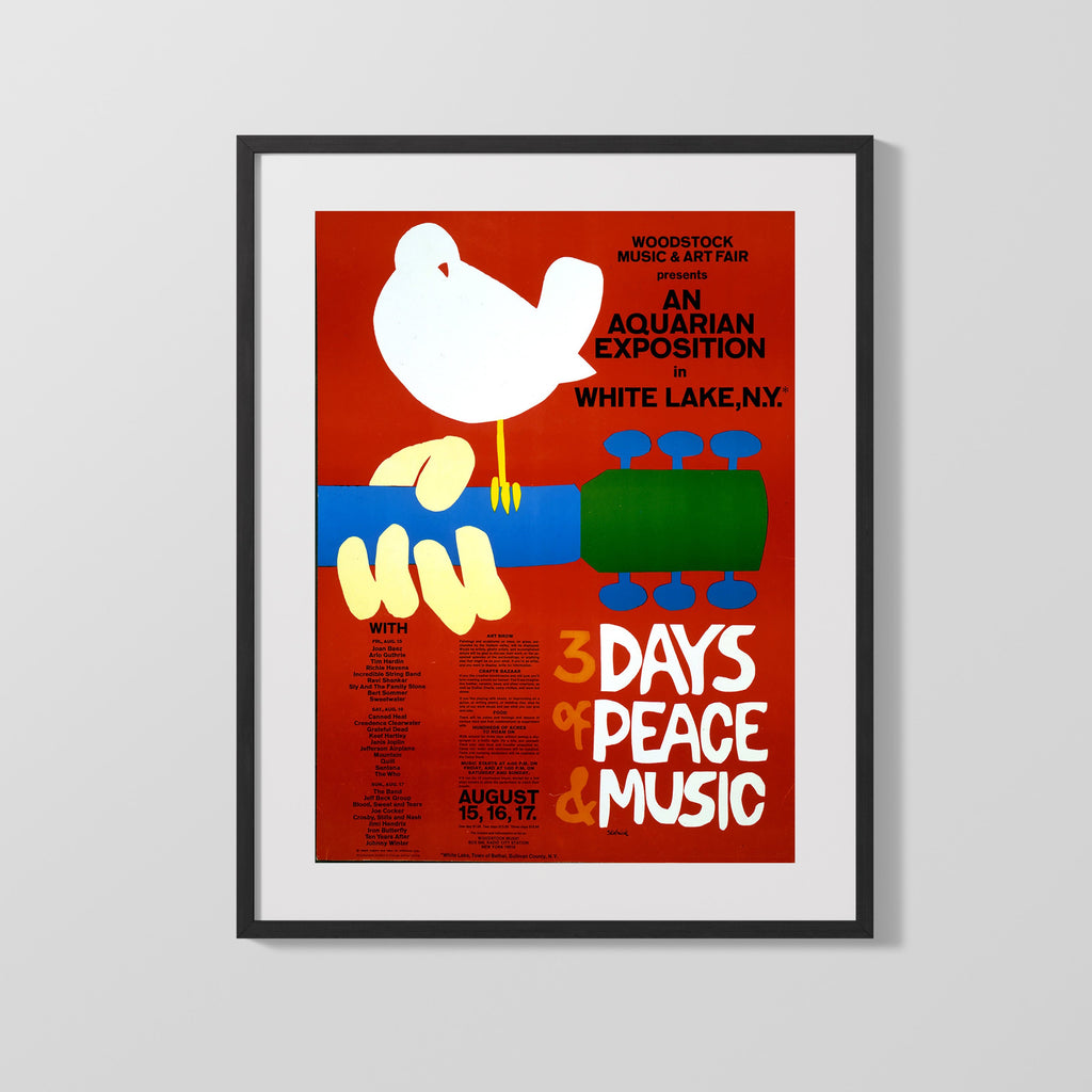 Counter Culture Poster - Woodstock (2) Counter Culture Vintage Framed Prints Gallery Frame 16x20