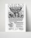 Counter Culture Poster - World Peace Tax Fund Counter Culture Vintage Framed Prints Poster 16x20