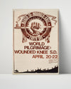 Counter Culture Poster - Wounded Knee Pilgrimage Counter Culture Vintage Framed Prints Poster 16x20