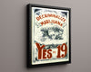 Counter Culture Poster - Yes on 19 Counter Culture Vintage Framed Prints Floating Canvas 16x20