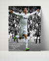 Cristiano Ronaldo Autograph Print - Real Madrid - Goal Celebration Soccer FramedSportPrints Poster 16x20