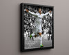 Cristiano Ronaldo Autograph Print - Real Madrid - Goal Celebration Soccer FramedSportPrints Floating Canvas 16x20
