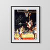 Dennis Rodman Autograph Print - HOF Dunk - Worm in Flight