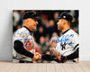 Derek Jeter Autograph Print - With Cal Ripken Last Game - Legends Farewell Handshake