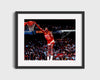 Dominique Wilkins Autograph Print - Hawks Dunk - Human Highlight Reel