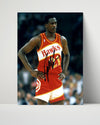 Dominique Wilkins Autograph Print - Hawks Hands on Hips - Human Highlight Waiting