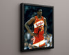Dominique Wilkins Autograph Print - Hawks Hands on Hips - Human Highlight Waiting