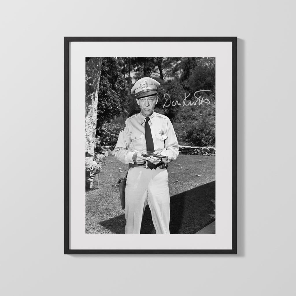 Don Knotts - Barney Fife - Autograph Print Television Vintage Framed Prints Gallery Frame 16x20