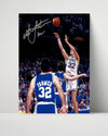 Duke Autograph Print - Christian Laettner The Shot - The Dagger College FSPrints Poster 16x20