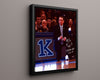 Duke Autograph Print - Coach K 1000 Wins - K Club College FSPrints Floating Canvas 16x20