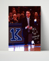 Duke Autograph Print - Coach K 1000 Wins - K Club College FSPrints Poster 16x20