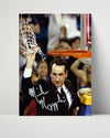 Duke Autograph Print - Coach K Cuts Net - Net Results College FSPrints Poster 16x20