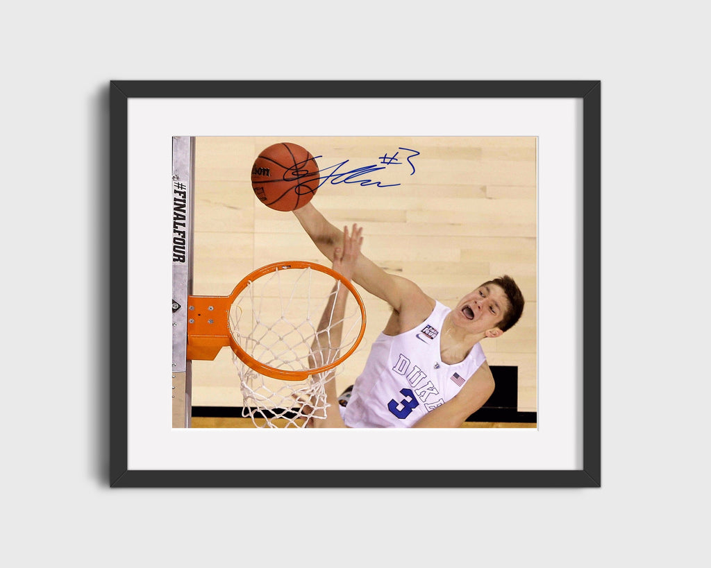 Duke Autograph Print - Grayson Allen - Fearless Flight College FSPrints Gallery Frame 16x20