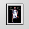 Duke Autograph Print - Zion Williamson - Rim Shaker Supreme College FSPrints Gallery Frame 16x20