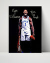 Duke Autograph Print - Zion Williamson Dunk - Air Duke College FSPrints Poster 16x20