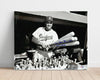 Duke Snider Autograph Print - Dodgers Bat Rack - Silver Fox Swings Again