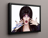 Elvira - Mistress of the Dark - Autograph Portrait Television Vintage Framed Prints Floating Canvas 16x20