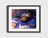 Florida Autograph Print - Urban Meyer & Chris Leak - Championship Bond College FSPrints Gallery Frame 16x20