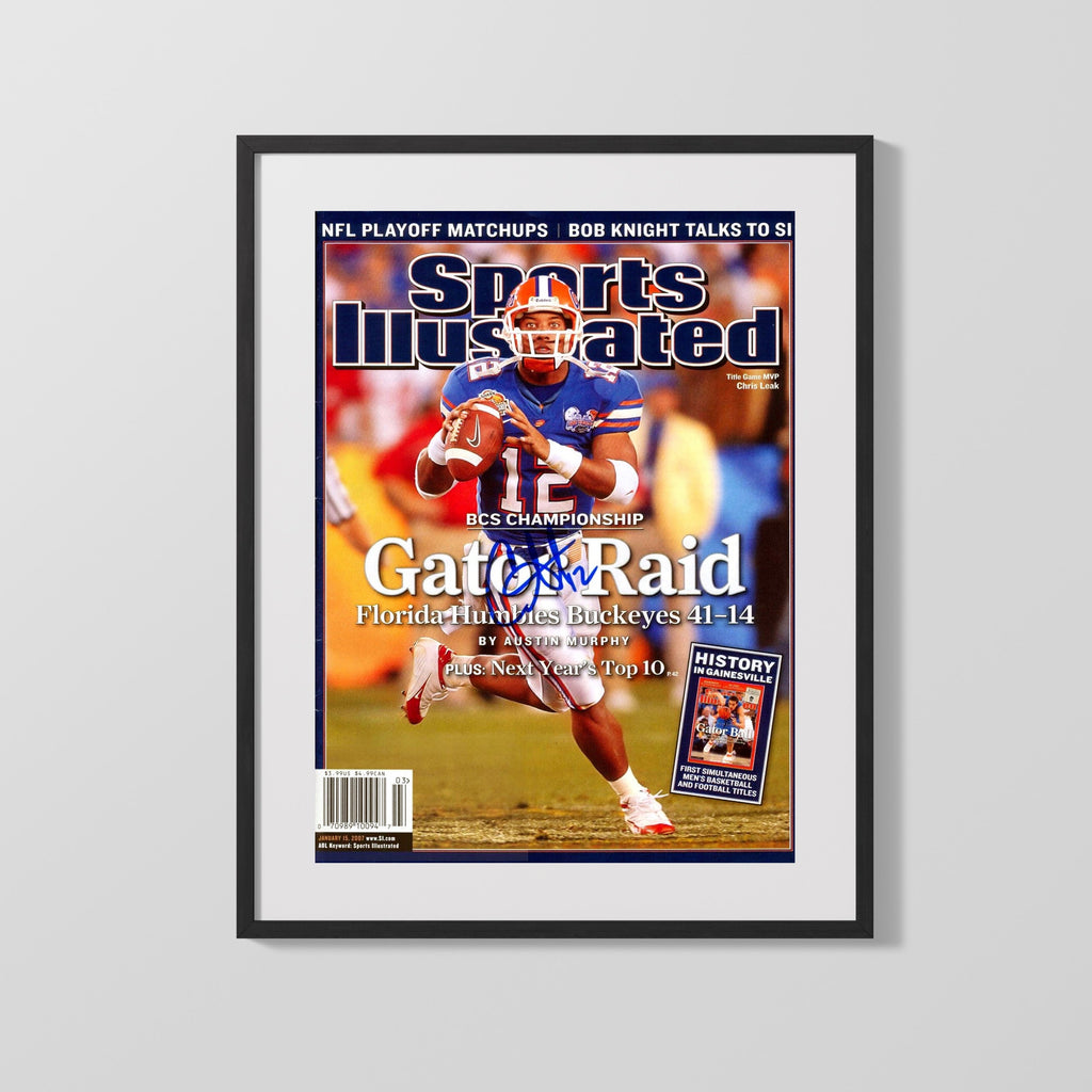 Florida Autograph SI Print - Chris Leak - Gator Raid College FSPrints Gallery Frame 16x20