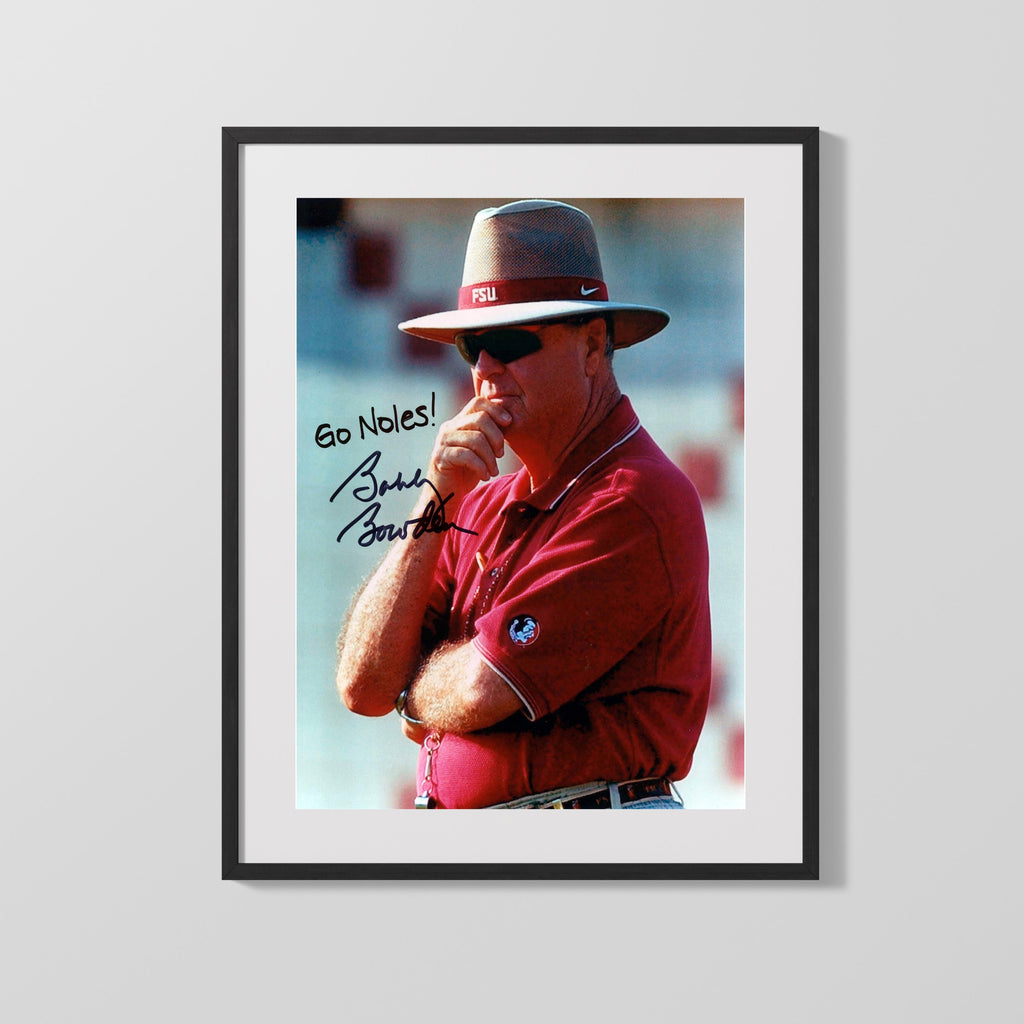 Florida State Autograph Print - Bobby Bowden - Go Noles College FSPrints Gallery Frame 16x20
