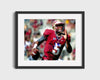 Florida State Autograph Print - Jameis Winston Hitting The Hole - Seminole Surge College FSPrints Gallery Frame 16x20