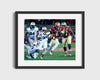 Florida State Autograph Print - Jameis Winston On The Run - Heisman Hustle College FSPrints Gallery Frame 16x20
