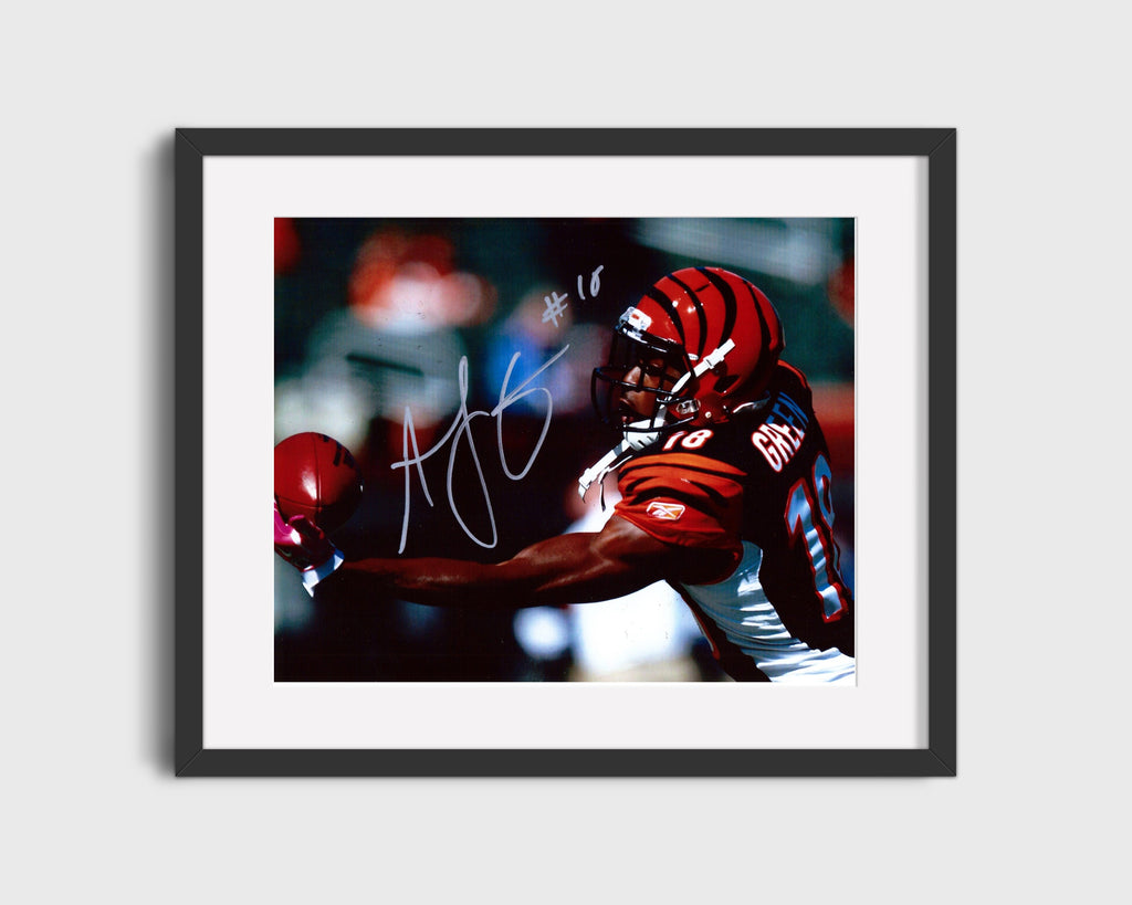 Football Autograph Print - AJ Green - One-H& Wonder Football Vintage Framed Prints Gallery Frame 16x20