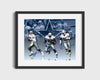 Football Autograph Print - Aikman Smith Irvin - Dallas Dynasty Football Vintage Framed Prints Gallery Frame 16x20