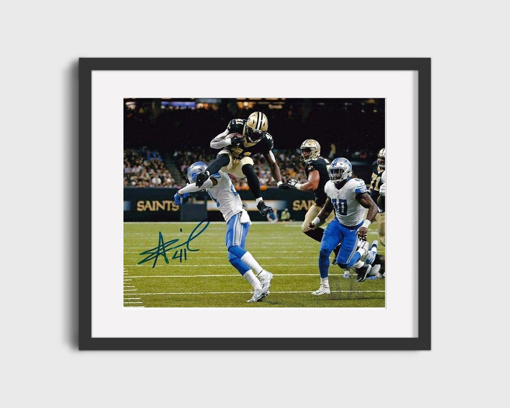 Football Autograph Print - Alvin Kamara - Air Kamara Football Vintage Framed Prints Gallery Frame 16x20
