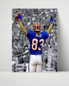 Football Autograph Print - &re Reed - Victory Salute Football Vintage Framed Prints Poster 16x20