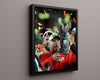 Football Autograph Print - &y Reid - Big Chief with Big Trophy Football Vintage Framed Prints Floating Canvas 16x20
