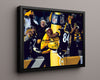 Football Autograph Print - Antonio Brown - Goal Post Hug Football Vintage Framed Prints Floating Canvas 16x20