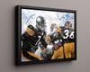 Football Autograph Print - Ben Roethlisberger - Big Ben Calling The Shots Football Vintage Framed Prints Floating Canvas 16x20